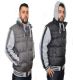 12 Pieces Men's Nylon Fleece Hooded Jacket In Solid Black - Mens Jackets