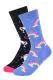 120 Pairs Sofra Women's Unicorn Crew - Stars 6-8 - Womens Crew Sock