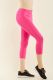 72 Pieces Mopas Ladies Nylon Capri Leggings H.pink - Womens Leggings
