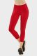 72 Pieces Mopas Ladies Nylon Capri Leggings Red - Womens Leggings