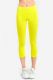 72 Pieces Mopas Ladies Nylon Capri Leggings Yellow - Womens Leggings