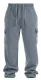 24 Pieces Men's Soft Solid Straight Let Cargo Sweatpants Light Grey (S-Xl) 24pcs - Mens Sweatpants
