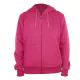 12 Pieces Ladies Full Zip Fleece Lined Hoody Sweatshirt Rasberry 12/cs (S-2xl) - Women's Hoodies And Sweatshirts