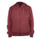 12 Pieces Ladies Full Zip Fleece Lined Hoody Sweatshirt Plum 12/cs (S-2xl) - Women's Hoodies And Sweatshirts
