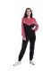 12 Pieces Ladies 2pc Casual Soft Velvet Hooded Sweatshirt & Sweatpant Set Black 12/cs (S-2xl) - Women's Active Wear Sets