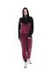12 Pieces Ladies 2pc Casual Soft Velvet Hooded Sweatshirt & Sweatpant Set Burgundy 12/cs (S-2xl) - Women's Active Wear Sets