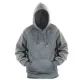 12 Pieces Men's Colorblock Hooded Pullover Fleece Lined Sweatshirt Light Grey/dark Grey (S-2xl) 12pcs - Mens Sweat Shirt