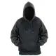 12 Pieces Men's Colorblock Hooded Pullover Fleece Lined Sweatshirt Dark Grey/black (S-2xl) 12pcs - Mens Sweat Shirt