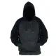 12 Pieces Men's Colorblock Hooded Pullover Fleece Lined Sweatshirt Black/black (S-2xl) 12pcs - Mens Sweat Shirt