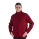 12 Pieces Men's Solid FulL-Zip Mock Neck Lightweight Jacket Wine Small 12pcs - Mens Jackets