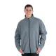 12 Pieces Men's Solid FulL-Zip Mock Neck Lightweight Jacket Heather Grey Large 12pcs - Mens Jackets