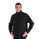 12 Pieces Men's Solid FulL-Zip Mock Neck Lightweight Jacket Black Large 12pcs - Mens Jackets