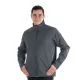 12 Pieces Men's Solid FulL-Zip Mock Neck Lightweight Jacket Dark Grey Large 12pcs - Mens Jackets