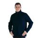 12 Pieces Men's Solid FulL-Zip Mock Neck Lightweight Jacket Navy Large 12pcs - Mens Jackets