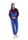 12 Pieces Ladies 2pc Casual Soft Velvet Hooded Sweatshirt & Sweatpant Set Royal Blue 12/cs (S-2xl) - Women's Active Wear Sets