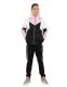12 Pieces Ladies 2pc Colorblock Active Lounge Sweatshirt &sweatpant Set Black 12/cs (S-2xl) - Women's Active Wear Sets