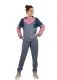 12 Pieces Ladies 2pc Colorblock Active Lounge Sweatshirt &sweatpant Set Grey 12/cs (S-2xl) - Women's Active Wear Sets