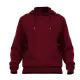 24 Pieces Men's Soft 210 Gsm Fleece Hooded Pullover Wine (S-3xl) 24pcs - Mens Jackets