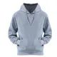 24 Pieces Men's Soft 210 Gsm Fleece Hooded Pullover Light Grey (S-3xl) 24pcs - Mens Jackets