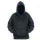 12 Pieces Men's Colorblock Hooded Pullover Fleece Lined Sweatshirt Navy/black (S-2xl) 12pcs - Mens Sweat Shirt