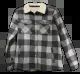 12 Pieces Ladies Plaid Long Sleeve Button Down Shirt Dark Grey 12/cs (2X-4x) - Womens Sweaters & Cardigan