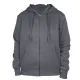 12 Pieces Ladies Full Zip Fleece Lined Hoody Sweatshirt Stone Grey 12/cs (2X-3x) - Women's Hoodies And Sweatshirts