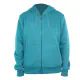 12 Pieces Ladies Full Zip Fleece Lined Hoody Sweatshirt Turquoise 12/cs (2X-3x) - Women's Hoodies And Sweatshirts
