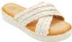 12 Pairs Women Summer Beach Casual Comfortable Cross Band Slide Sandals Color White Size 5-10 - Women's Sandals