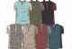 72 Pieces of Mens Short Sleeve Color Block Henley T-Shirt Sizes S-xl
