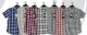 48 Pieces of Mens Basic Short Sleeve Plaid Shirt Hanger Pack Assorted Sizes M-2xl