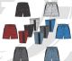 72 Pieces of Mens Fleece Shorts With Black Side Panel Assorted Colors And Sizes M-2xl