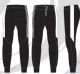 24 Pieces of Mens Tricot Jogger Pants With Rib Cuff Black And White Sizes M -2xl