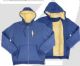 18 Pieces Mens Full Zip Sherpa Hoody Solid Navy Sizes M-2xl - Mens Sweat Shirt