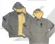 18 Pieces Mens Full Zip Sherpa Hoody Solid Heather Charcoal Sizes M-2xl - Mens Sweat Shirt