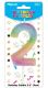 240 Pieces Birthday Rainbow candle #2 - Birthday Candles