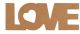 72 Pieces Wood standing word Love 11.5x30x1.25cm - Wall Decor
