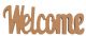 72 Pieces Wood standing word Welcome 11.5x30x1.25cm - Wall Decor