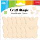 600 Pieces 12-Piece wooden butterfly 5x4.6cm - Craft Kits
