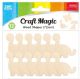 600 Pieces 12-Piece wooden dinosaur 5x4.6cm - Craft Kits