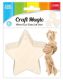 600 Pieces 6-Piece 7cm Wooden Star - Craft Kits