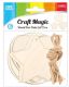 600 Pieces 6-Piece 7cm Wooden Shapes 3 Assorted Heart Star Round - Craft Kits