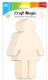 600 Pieces 8-Piece Wooden girl 11x5.6cm - Craft Kits