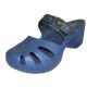 Wholesale Footwear Women's Wedge Clog Sandals Navy