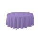 6 pieces Round Polyester Table Cover 132 inch - Lavender - Table Cloth