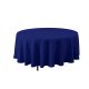 6 pieces Round Polyester Table Cover 132 inch - Royal Blue - Table Cloth