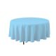 6 pieces Round Polyester Table Cover 132 inch - Blue - Table Cloth