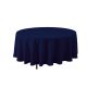 6 pieces Round Polyester Table Cover 132 inch - Navy - Table Cloth