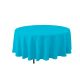 6 pieces Round Polyester Table Cover 132 inch - Modern Blue - Table Cloth