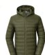 12 of Mens Packable DowN-Like Hooded Puffer Jacket Olive C