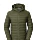 12 of Mens Packable DowN-Like Hooded Puffer Jacket Olive B
